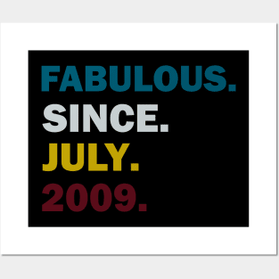 Awesome,fabulous Since July 2009 t shirt Posters and Art